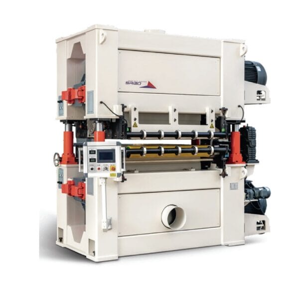 Double side calibrating wide belt sander
